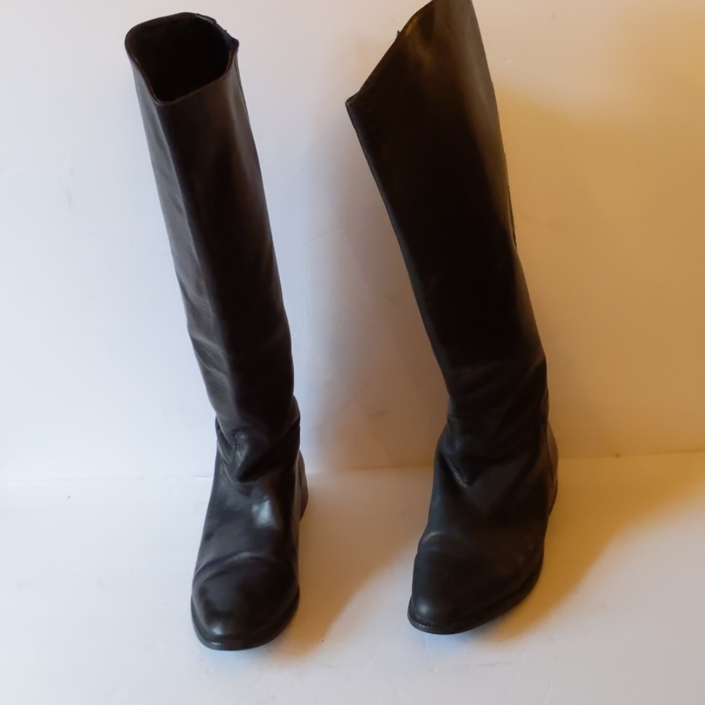 Charles David tall black leather boots-sz 8 1/2